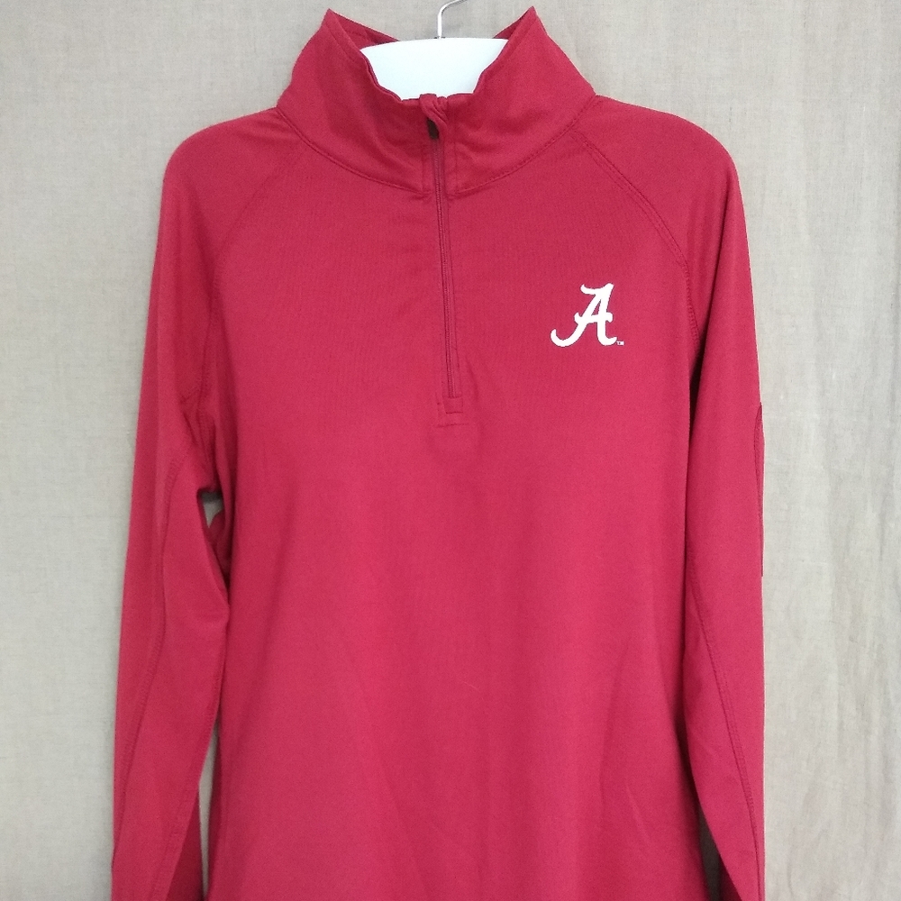 Alabama Crimson Tide Zippered Pullover, Size L
